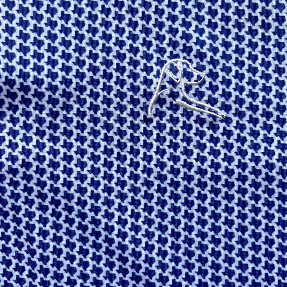 Rhoback “Don’t Mess” blue large polo